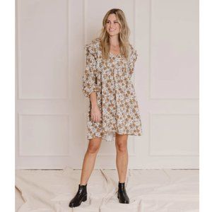 Rylee and Cru Women's Holiday Bloom Piper Dress, Small